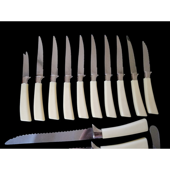 Vintage Mid Century Regent Sheffield English brand 19 piece cutlery set - Picture 4 of 12